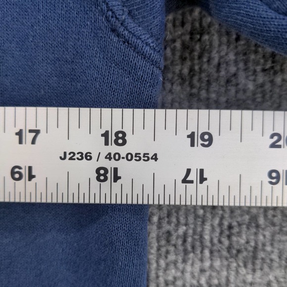 U.S. Navy Mens Pullover Hoodie Blue Size Small Vintage Made USA Graphic Logo - Picture 6 of 15